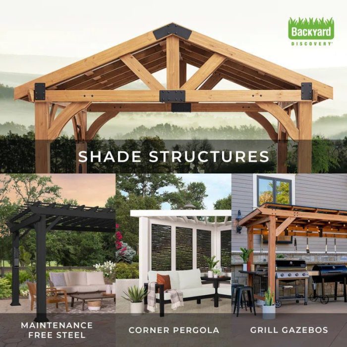 16′ X 12′ Traditional Steel Pergola