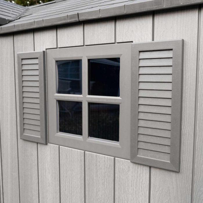 15 Ft. x 8 Ft. High-Density Polyethylene (Plastic) Steel Reinforced Outdoor Storage Shed