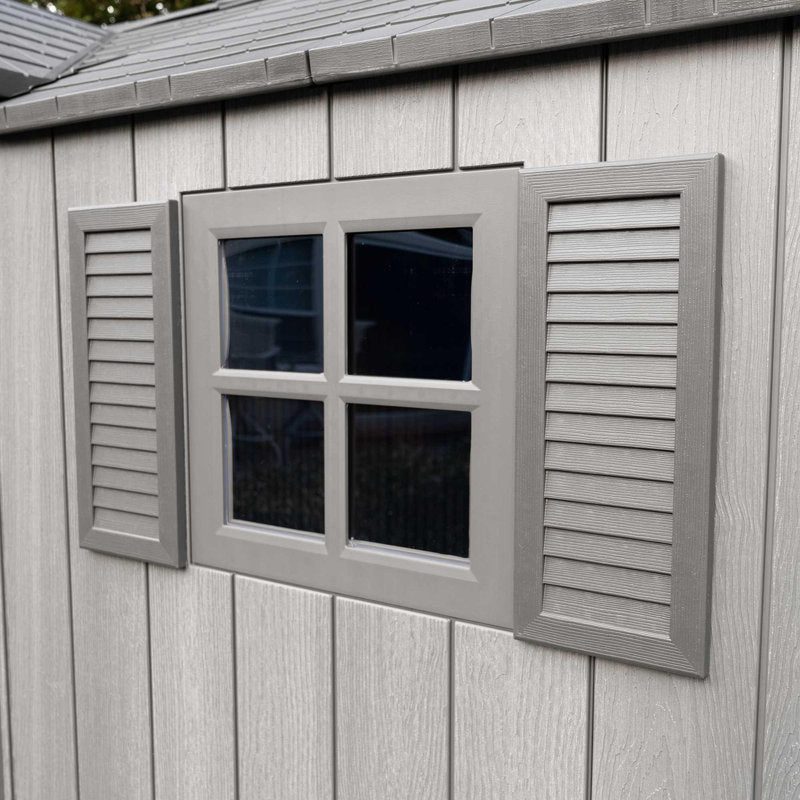 15 Ft. x 8 Ft. High-Density Polyethylene (Plastic) Steel Reinforced Outdoor Storage Shed