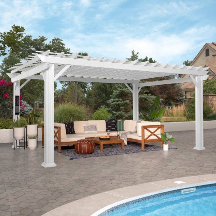 16′ X 12′ Traditional Steel Pergola