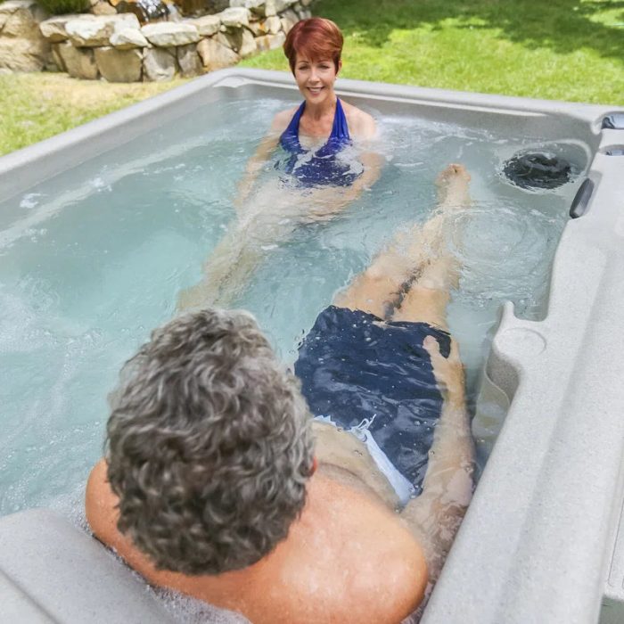 LS350DX 110 Volt 5-Person 28-Jet Rectangle Plug and Play Hot Tub with Ozonator