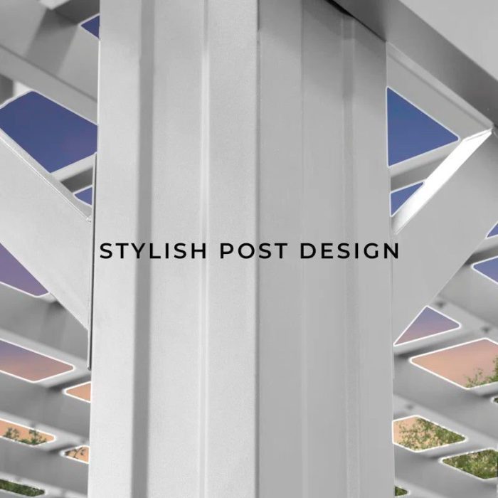 16′ X 12′ Traditional Steel Pergola