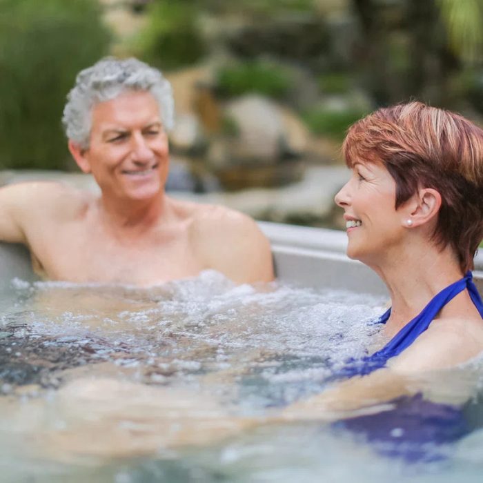 LS350DX 110 Volt 5-Person 28-Jet Rectangle Plug and Play Hot Tub with Ozonator