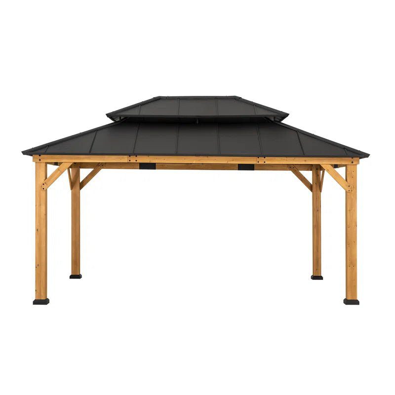 963043f8f332de75c2d7c5e440e693e3-1 16 Ft. W X 12 Ft. D Solid Wood Patio Gazebo