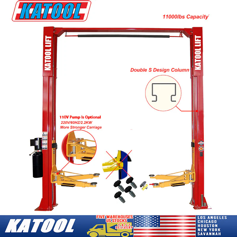 M110TwoPostClearfloorVehicleLift11_000lbsByKaToolimg3