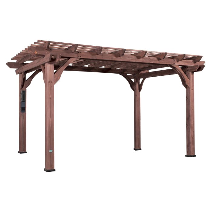 14×10 Somerville Pergola – Walnut Stain
