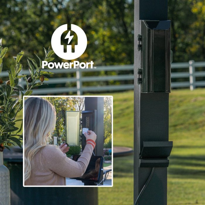 14×10 Sarasota Steel Louvered Pergola