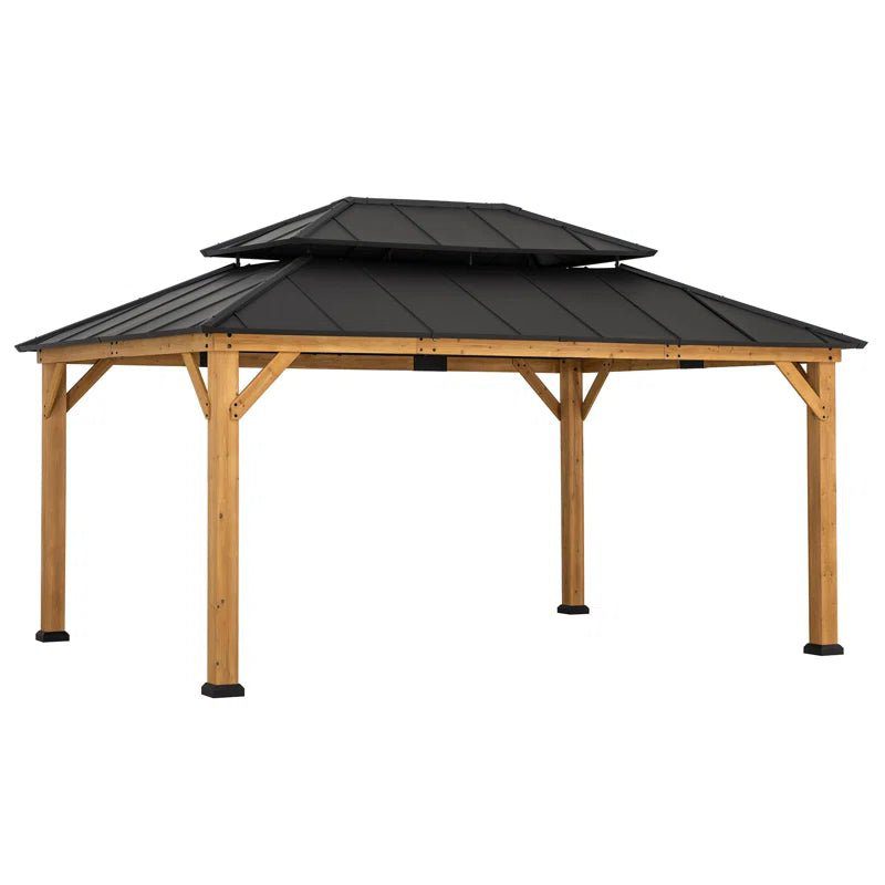 c9c5ecae6b026453ec65b877d9528ee2-1 16 Ft. W X 12 Ft. D Solid Wood Patio Gazebo