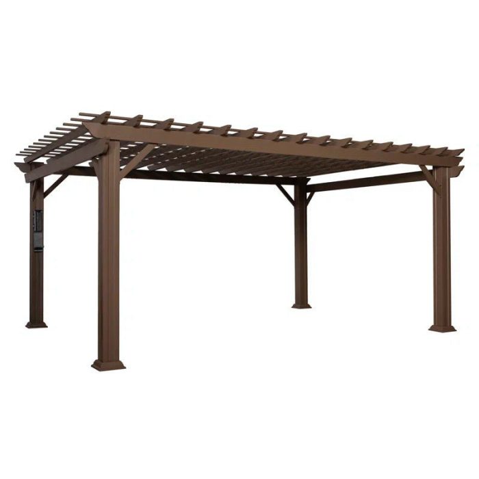 16′ X 12′ Traditional Steel Pergola